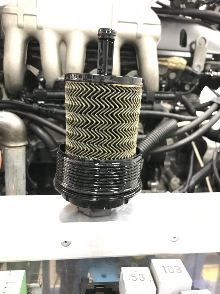 AGLOMERATY CNT W FILTRZE OLEJU